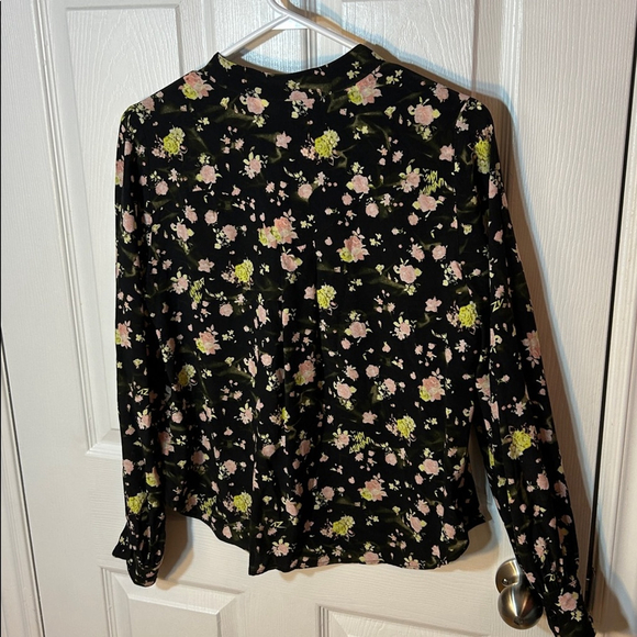 Zadig & Voltaire Twina Soft Crinkle Floral Roses Shirt size XS - Picture 7 of 8